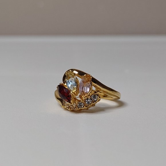 Pretty Size 5.75 Multicolor Electroplate Ring - Picture 1 of 14